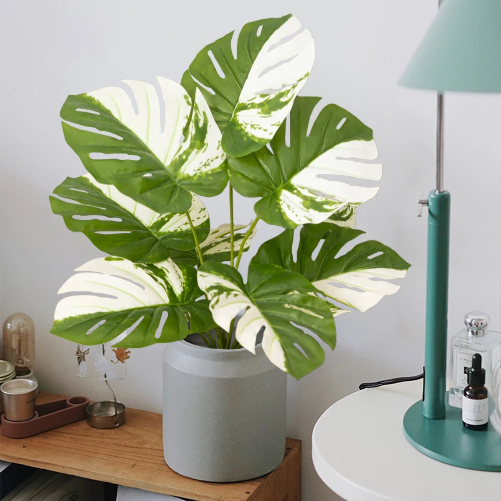 plante artificielle tortue tropicale avec feuilles décoratives pour intérieur - vue 4 sur 8