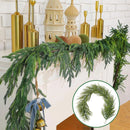 Realistic pine garland for Christmas decor and DIY