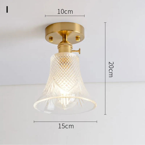 lustre vintage japonais en verre pour balcon et entrée - vue 14 sur 29