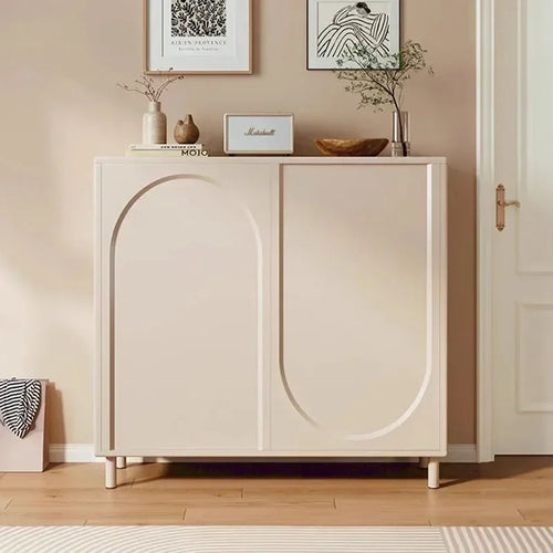 étagère à chaussures réglable moderne en bois pour rangement - vue 3 sur 10