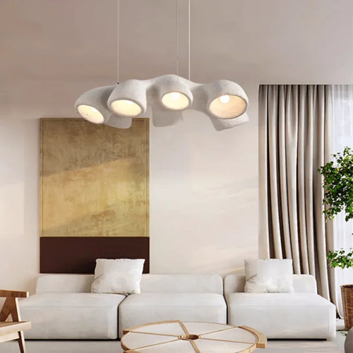 Minimalist resin pendant light for a contemporary interior - vue 5 sur 9