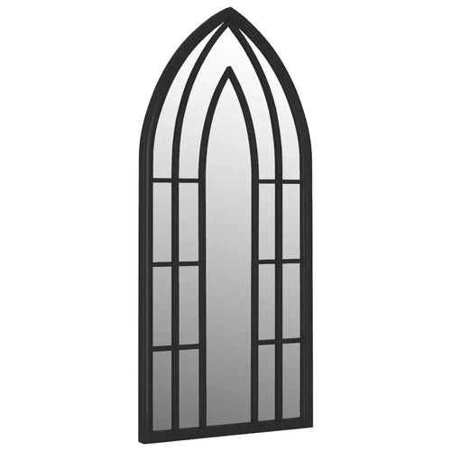 Black mirror 100x45 cm iron for indoor use, home decoration wall decal living room decoration - vue 4 sur 7