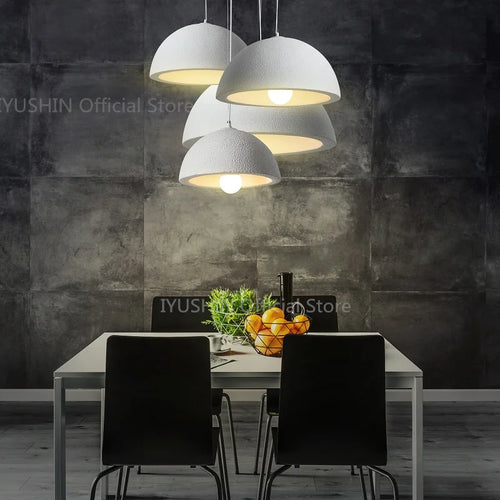 lustre nordique wabi sabi pour décoration intérieure et éclairage suspendu - vue 2 sur 11