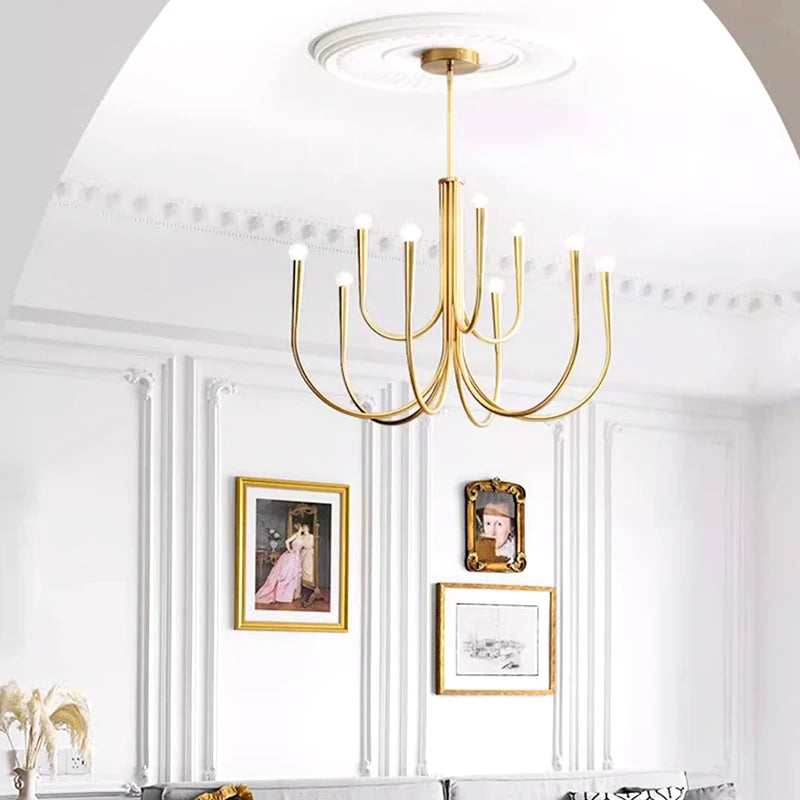 Salle à manger moderne lampes suspendues éclairage intérieur plafonnier suspension led lustre éclairage intérieur décoratif - vue 4 sur 18