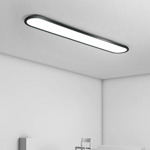 lustre led moderne simple restaurant nordique rectangulaire créatif - vue 5 sur 22