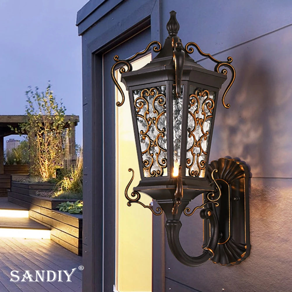 appliques murales extérieures super lumineuses pour jardin et balcon - vue 4 sur 8