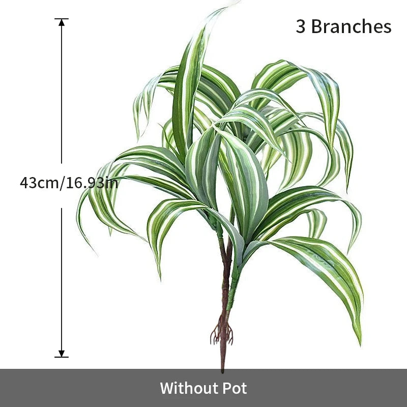 plante artificielle dracaena à trois fourches pour décoration intérieure - vue 7 sur 6