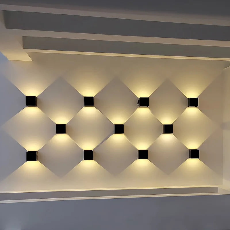 6W/12W applique murale LED lumière extérieure étanche IP65 porche jardin applique et intérieur chambre chevet décoration éclairage lampe en aluminium