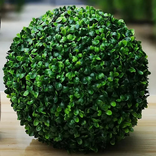 plante artificielle boule verte topiaire pour décoration intérieure et extérieure - vue 10 sur 11