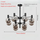 Nordic minimalist glass pendant light for modern decor