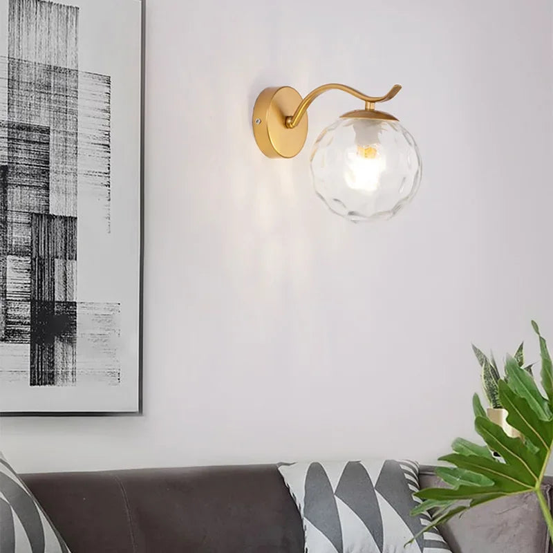 applique murale métal minimaliste verre - vue 4 sur 10