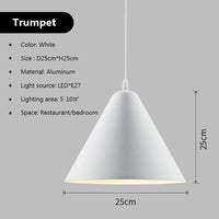 Suspension LED au style nordique Macaron en fer