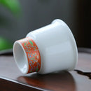 Service thé kung fu porcelaine jade 6 tasses