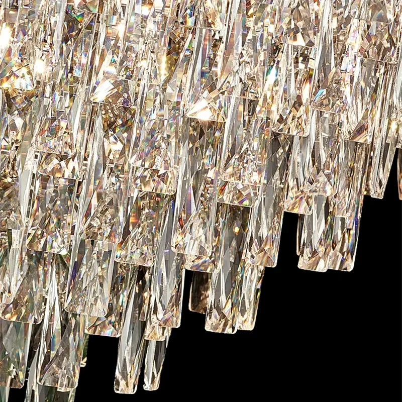 lustre en cristal de luxe pour décoration intérieure - vue 7 sur 9