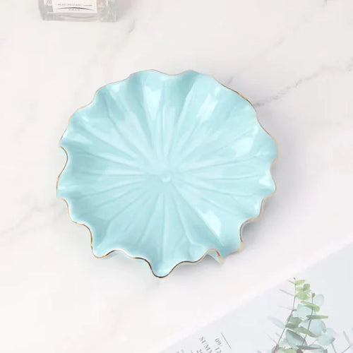 porte-savon en céramique lotus style nordique accessoires salle de bain 2024 - vue 9 sur 9
