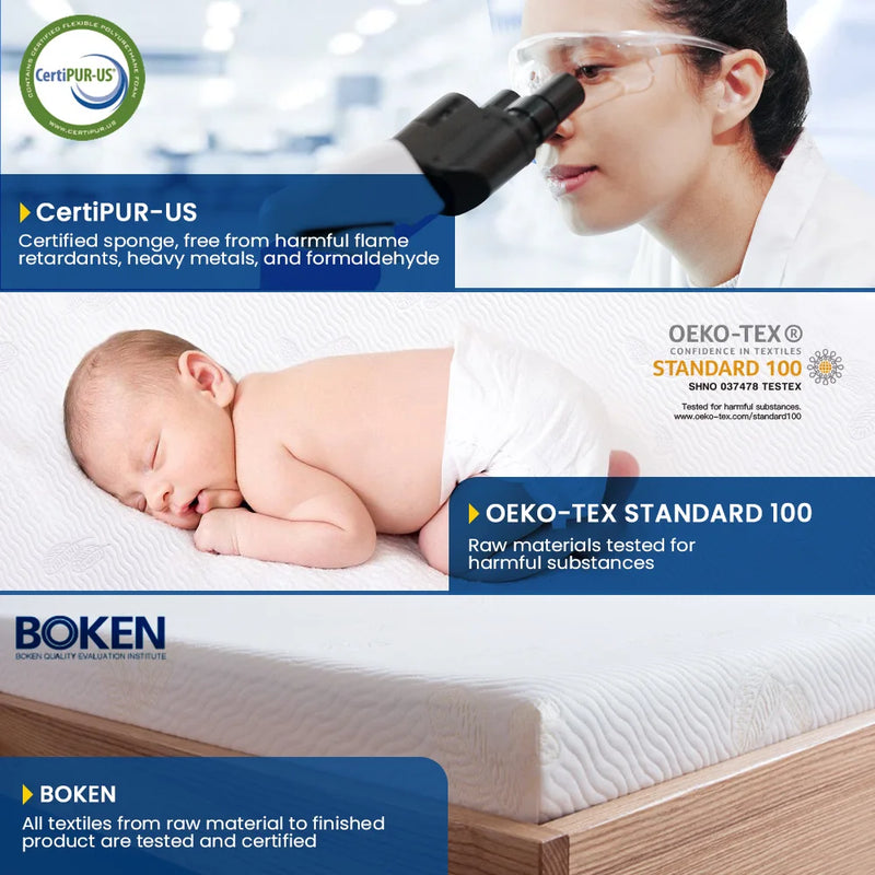 matelas 2 en 1 confortable avec surmatelas et housse lavable