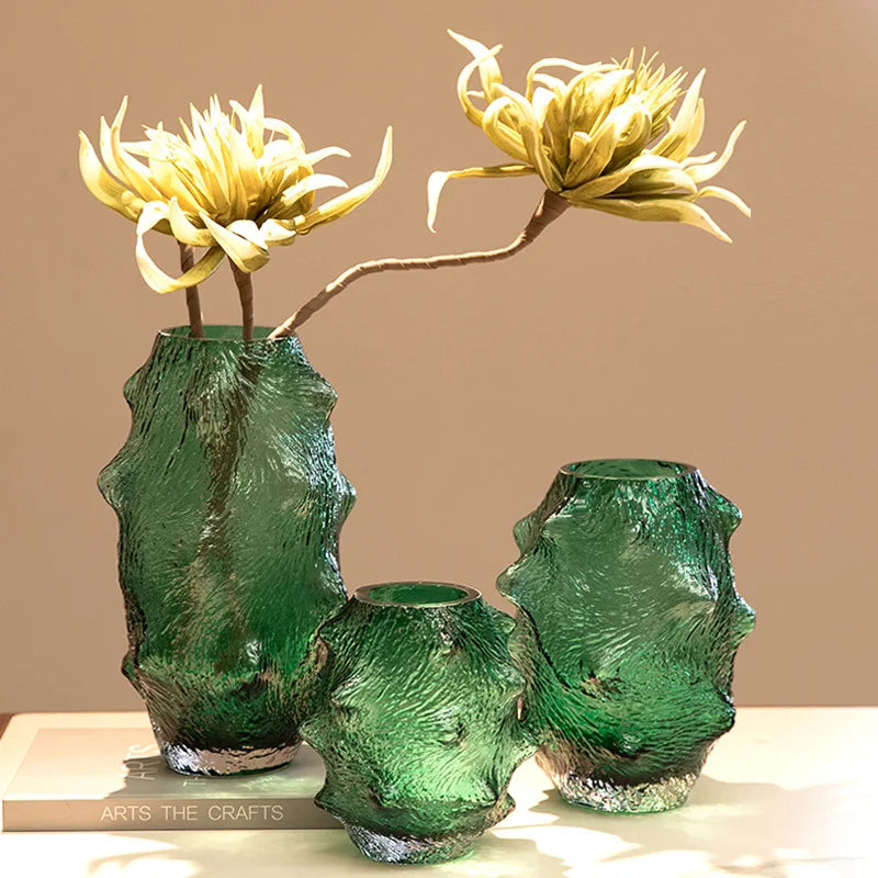 vase en verre concombre de mer pour terrarium décoratif - vue 2 sur 10