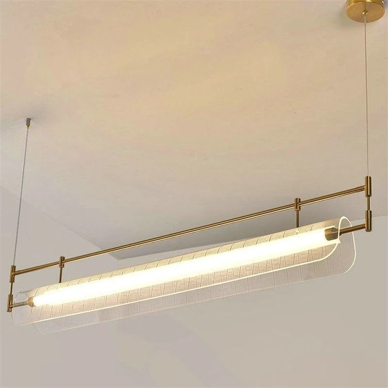 suspension minimalistes italiennes en acrylique led modernes - vue 7 sur 18