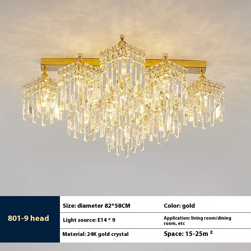 lampe en cristal de luxe pour intérieur moderne élégant - vue 12 sur 14