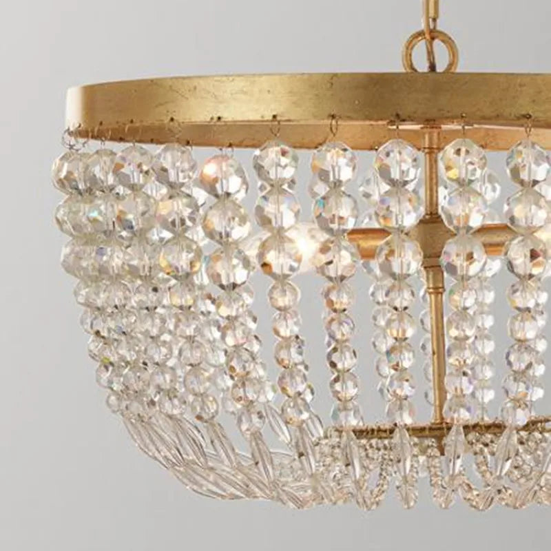 suspension vintage en cristal style industriel pour intérieur élégant - vue 7 sur 14
