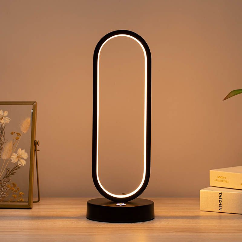 Lampe à poser LED avec anneau métallique design Arpa - vue 4 sur 7