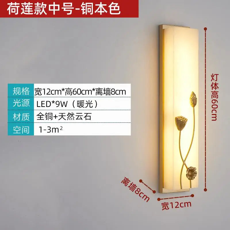 applique murale vintage en marbre à led pour extérieur jardin et cour - vue 13 sur 15