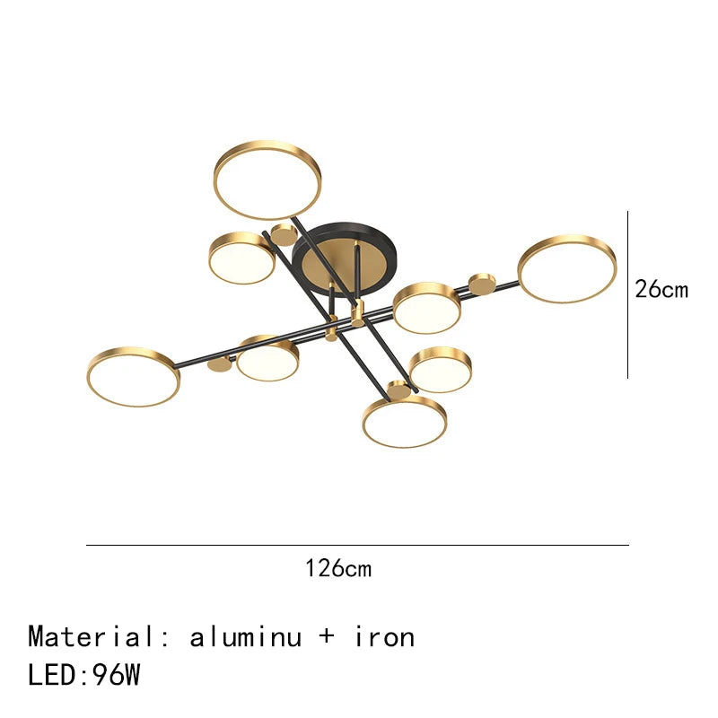 Minimalist LED ceiling light with 3 colour temperatures decorative indoor fixture - vue 20 sur 30