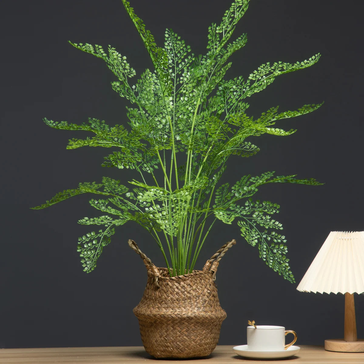 grandes fausses plantes palmier monstera et fougère décoration jardin - vue 4 sur 7