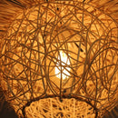 Chinese rattan pendant light, hand woven straw hat lampshade pendant light, living room decoration, indoor lighting fixtures