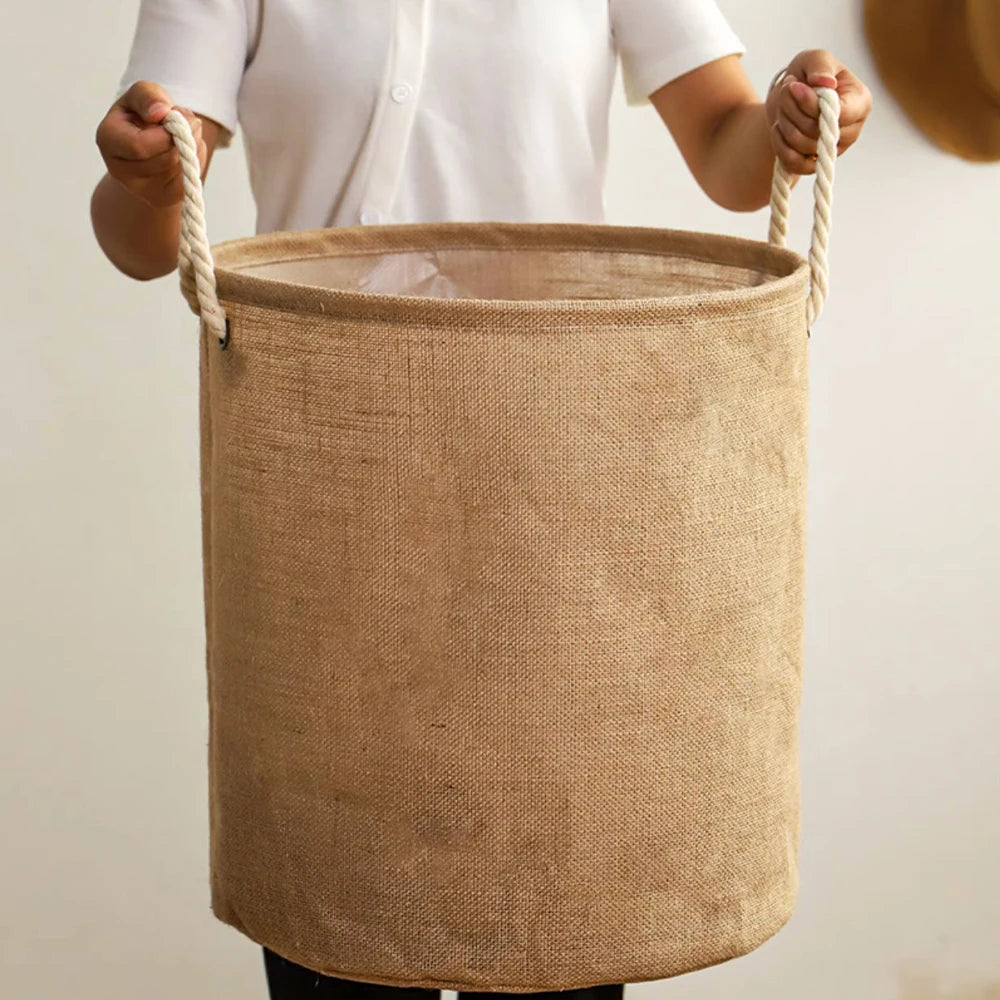Large Laundry Basket, Waterproof, Freestanding Laundry Hamper, Collapsible Tall Clothes Hamper with Extended Handles for Clothes - vue 1 sur 8