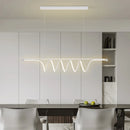 lustre led moderne minimaliste créatif géométrique pour restaurant bar