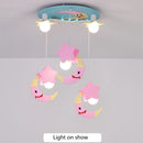 plafonnier lune kawaii pour chambre fille design scandinave moderne