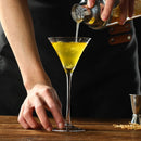 Ensemble 4 verres martini elegants en verre 130ml
