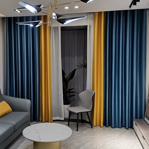 Rideau style nordique moderne occultant plissé salon chambre