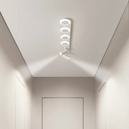 plafonnier Led avec projecteurs nordique - vue 4 sur 21