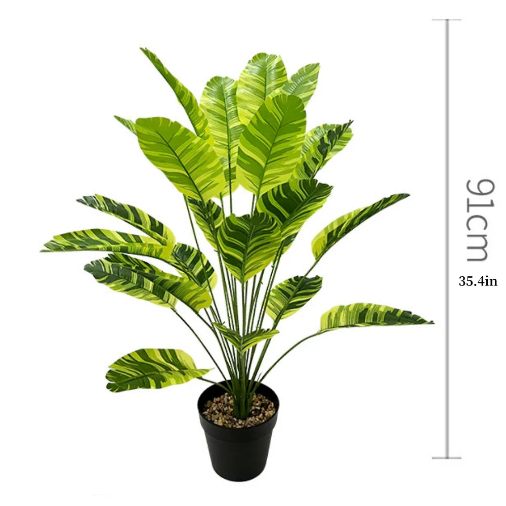 plante artificielle palmier plantain pour décoration intérieure et extérieure - vue 13 sur 27