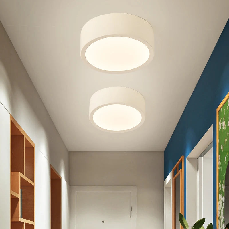 Minimalist multicolour LED ceiling light decorative indoor round or square - vue 4 sur 14