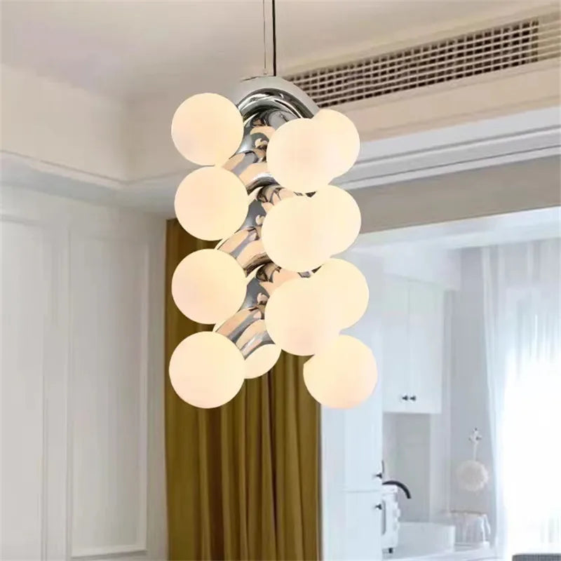 suspension grape shape design verre pour restaurant ou boutique - vue 4 sur 11