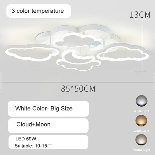 Plafonniers pour chambre d'enfant Pépinière LED Princesse Bébé - vue 12 sur 25