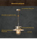 Américain rétro industriel vent anti-déflagrant lustre LOFT créatif Restaurant allée Barcafé fer LED suspension lampe