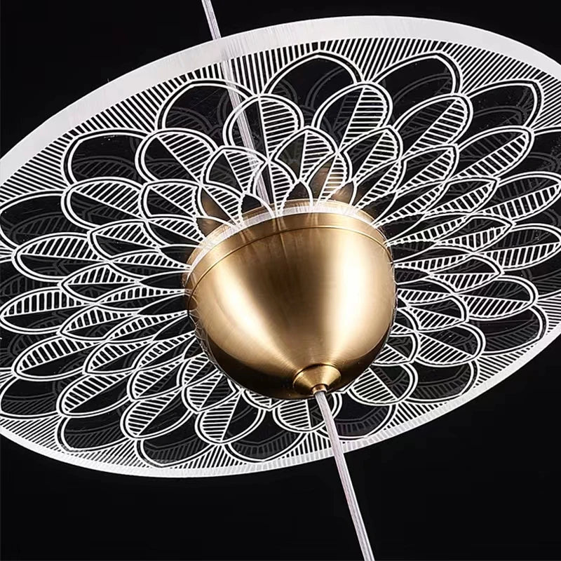 lustre moderne pour escalier design nordique simple et élégant - vue 5 sur 21
