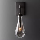 Style rétro luxe goutte d'eau applique éclairage intérieur LED moderne noir corde applique décoration de la maison salon chambre