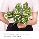 Artificial Grass Green Plants Wall Decor Accessories For Wedding,Plastic Monstera Fake Plants For Home Garden Bonsai Decoration
