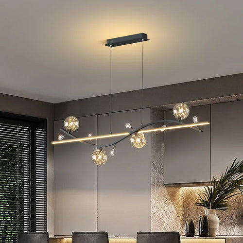 lustre moderne luxe en verre étoilé pour intérieur - vue 2 sur 12