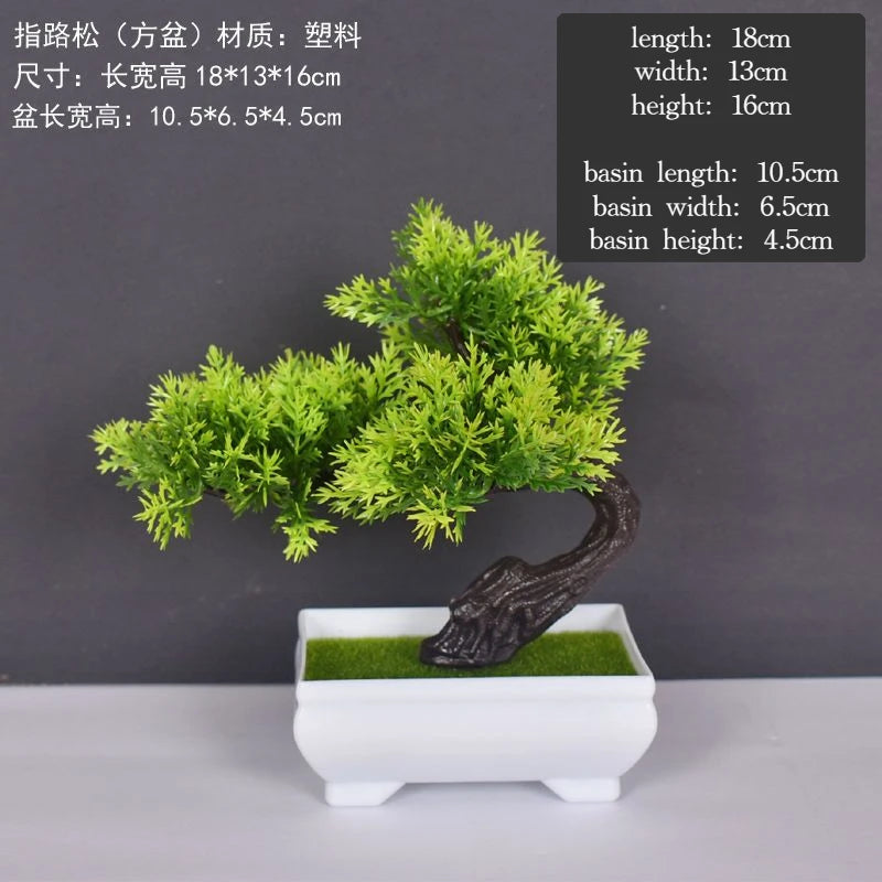 plante artificielle bonsaï en plastique pour décoration intérieure - vue 34 sur 41