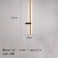 minimalist led wall light artistic design