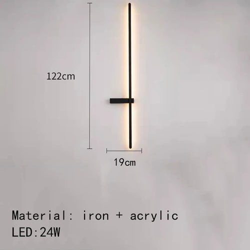 minimalist led wall light artistic design