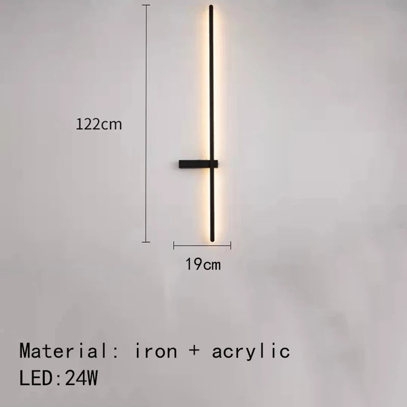 minimalist led wall light artistic design