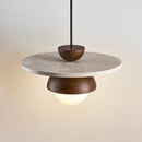 Modern LED pendant lamp, walnut stone pendant lamp, bedside lamp, indoor home decoration