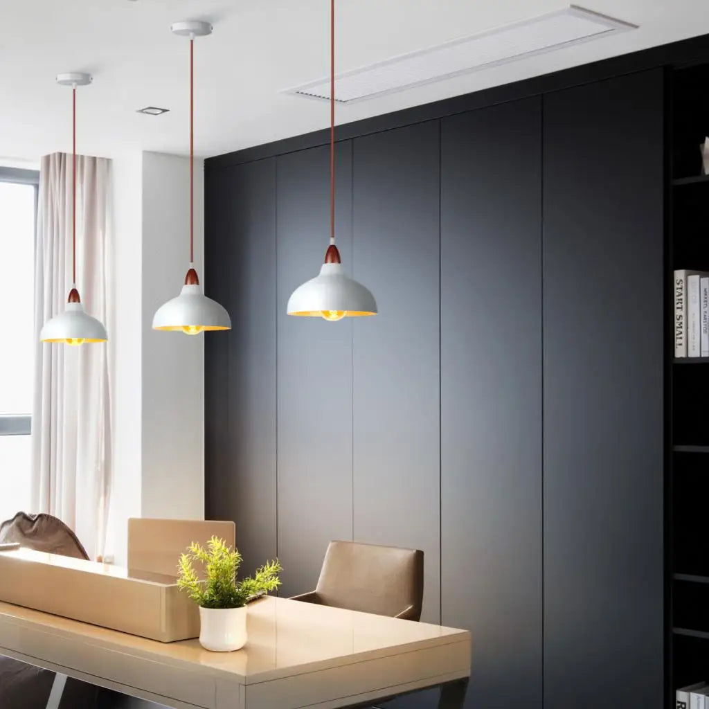 Suspension nordiques lampes suspendues industrielles lustre éclairage intérieur pour salon salle à manger cuisine décor lampara techo LED - vue 5 sur 10